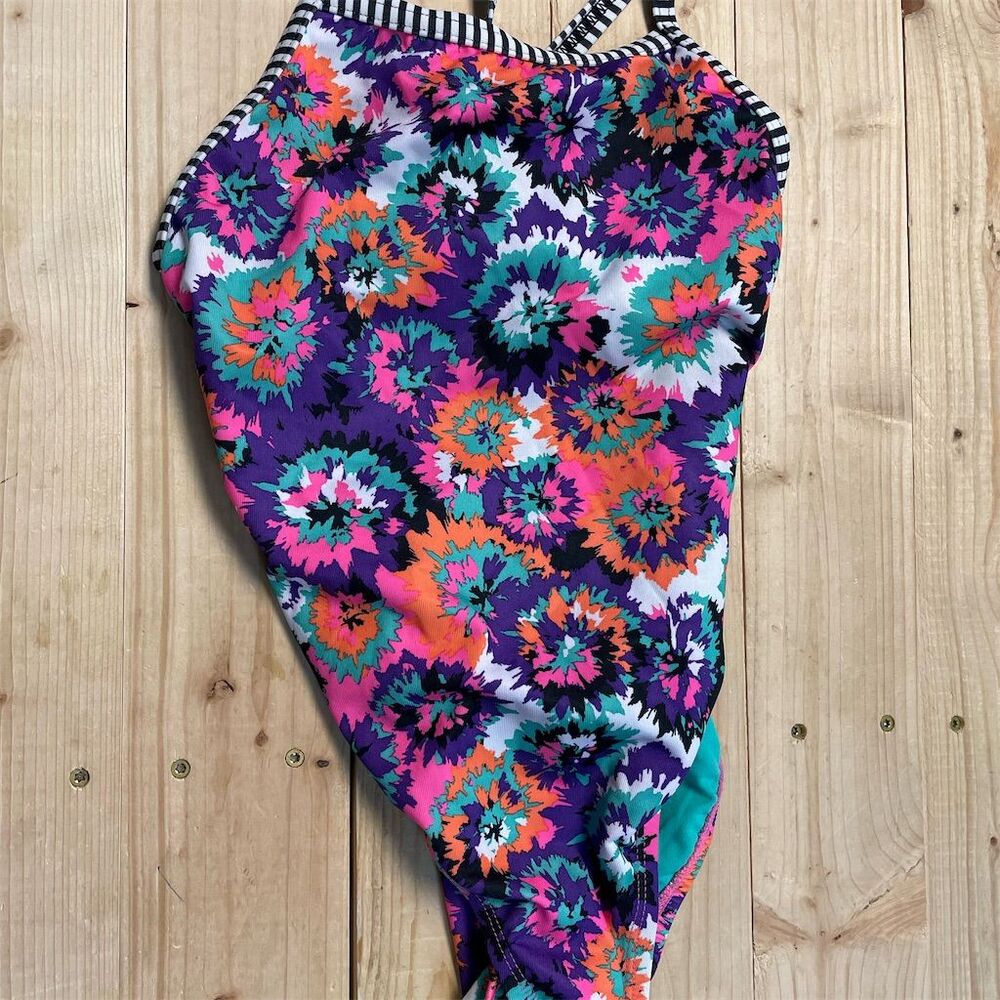 Dolfin Women's Floral One-Piece Swimsuit Size 30 Multicolor Beach Pool Wear